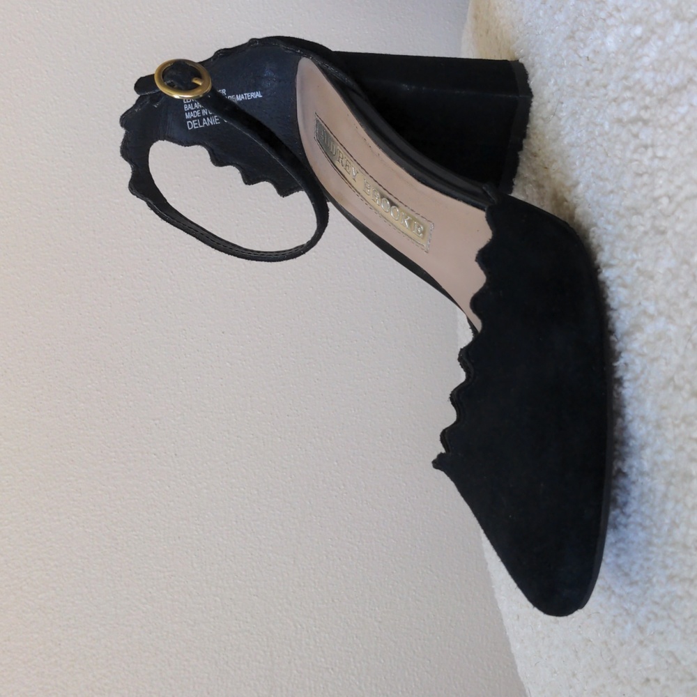 Black Scalloped Heels